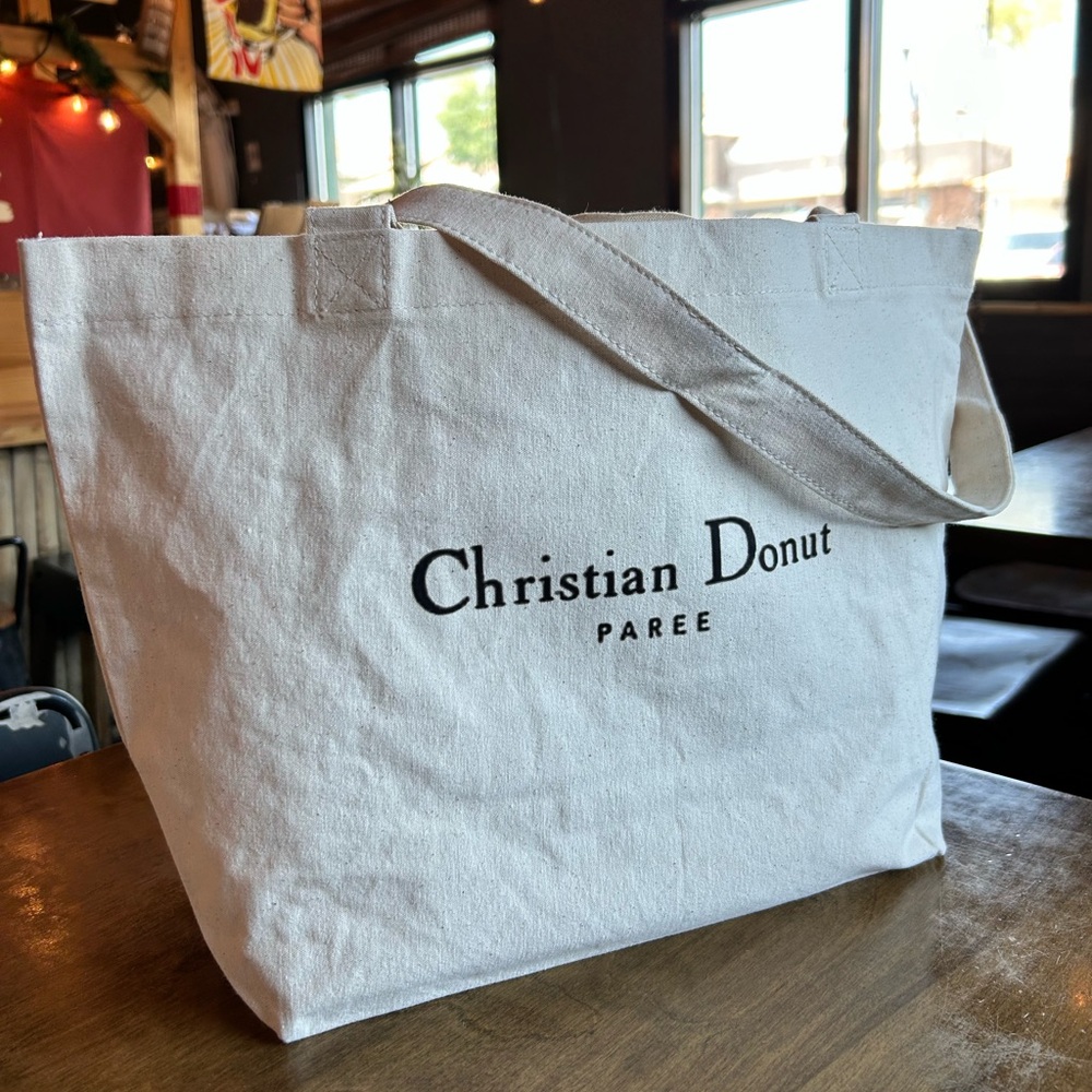 Christian Donut Canvas Tote Bag